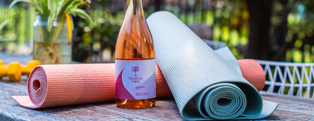 Lighten Up Rose with yoga mats